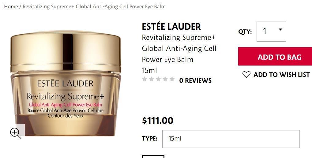 estee lauder supreme eye balm
