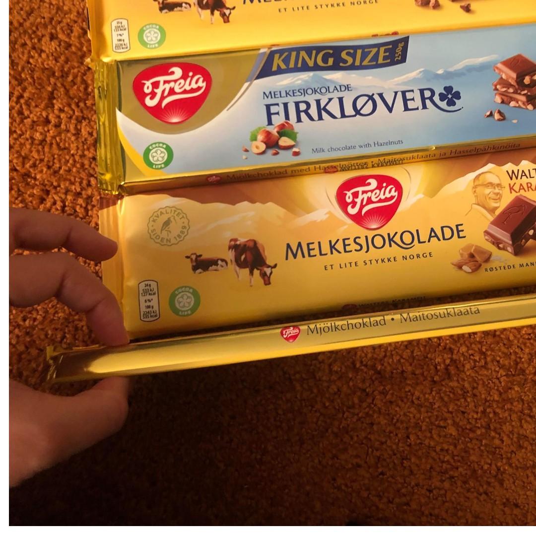 Famous Norwegian Chocolate Melkesjokolade Firkløver Milk Chocolate