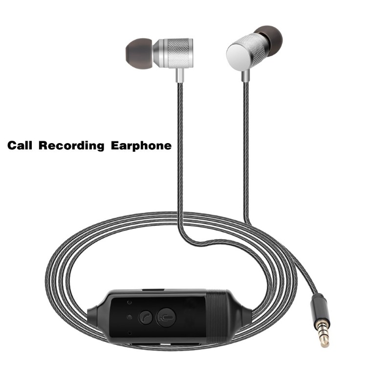 Fivoice Call Recording Earphone for iPhone Recording Listen Music