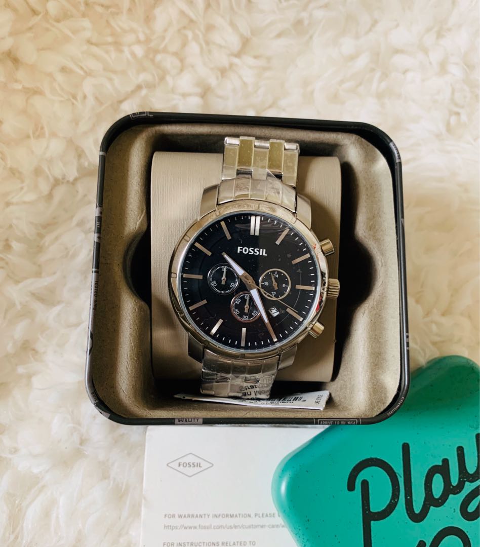 Fossil BQ1278IE Men's Chrono Steel 