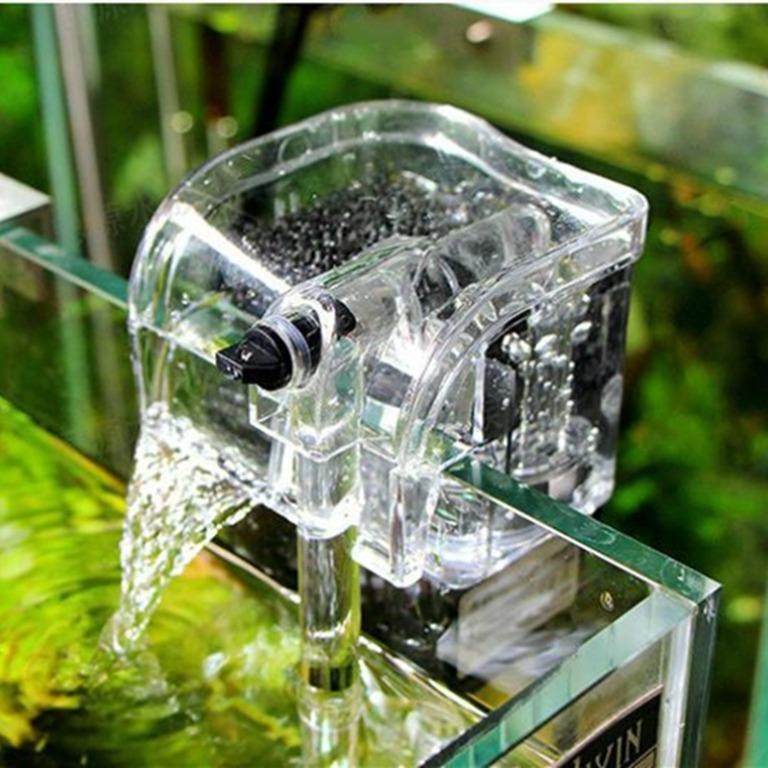 free shipping 3w hanging external aquarium filter oxygen circulation pump aquarium waterfall filter pump for fish turtle tank