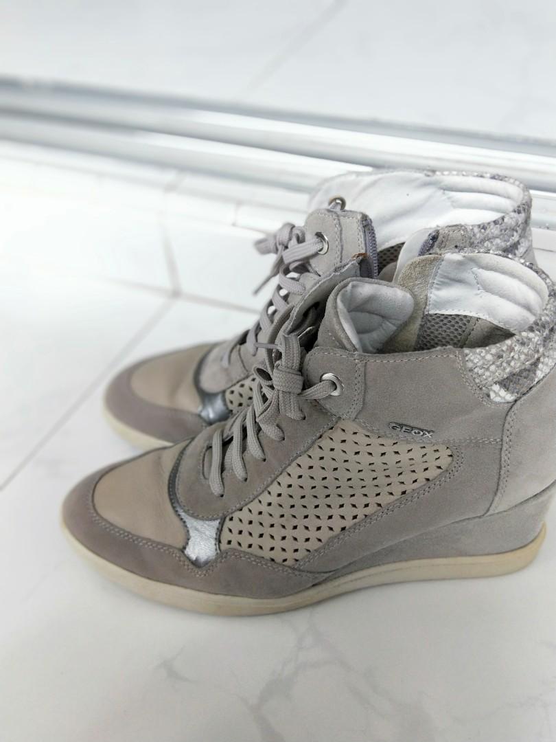 GEOX high cut wedge sneaker. Suitable for cold places. Women s