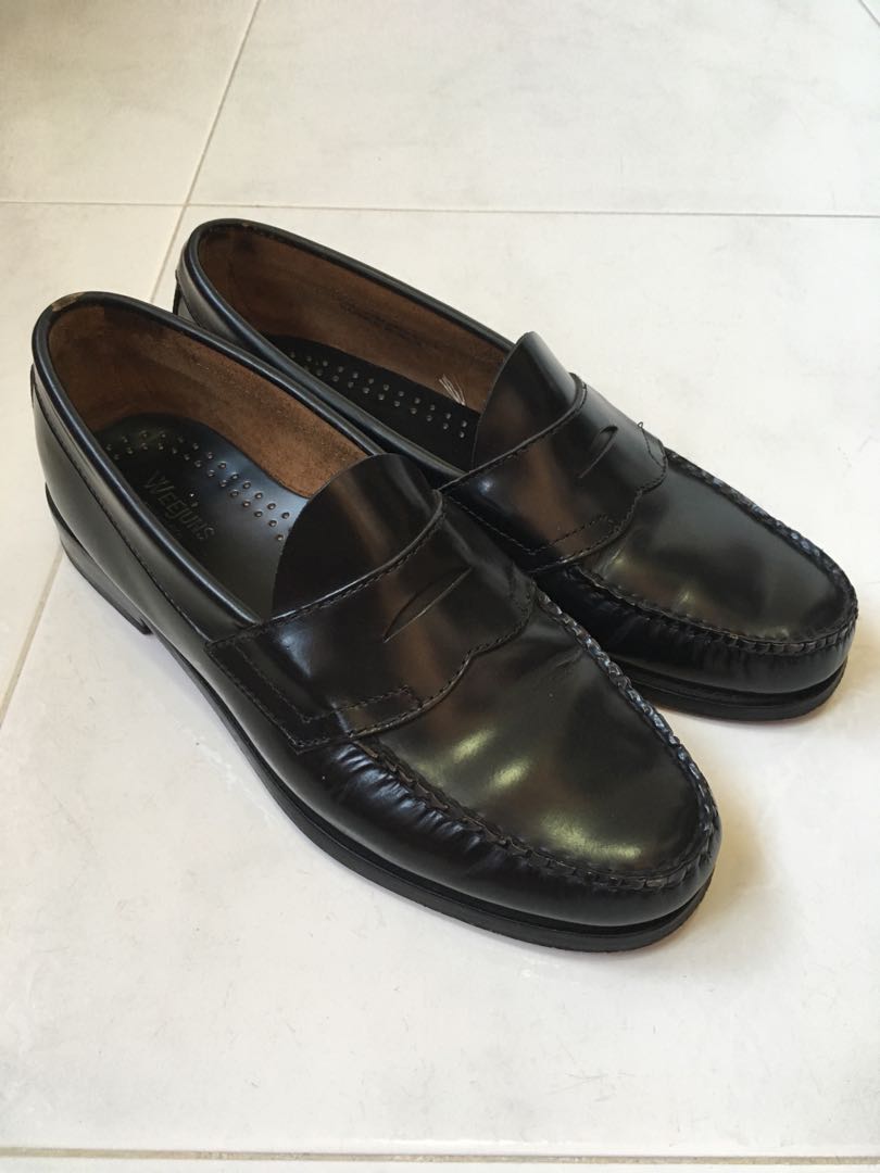 G.H. Bass Logan Penny Loafers in black