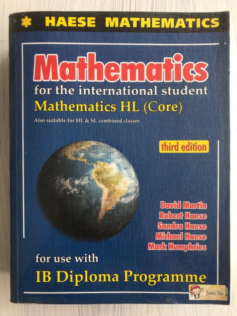 Haese Mathematics Mathematics Hl Core Third Edition Ib Textbook