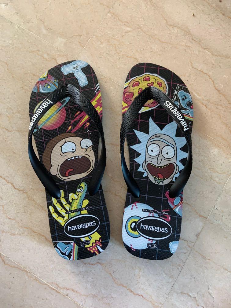 Havaianas Slippers - Rick and Morty, Men's Fashion, Footwear, Flipflops and  Slides on Carousell