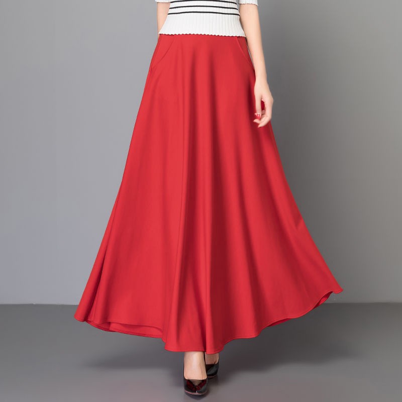 aline plus size maxi skirt