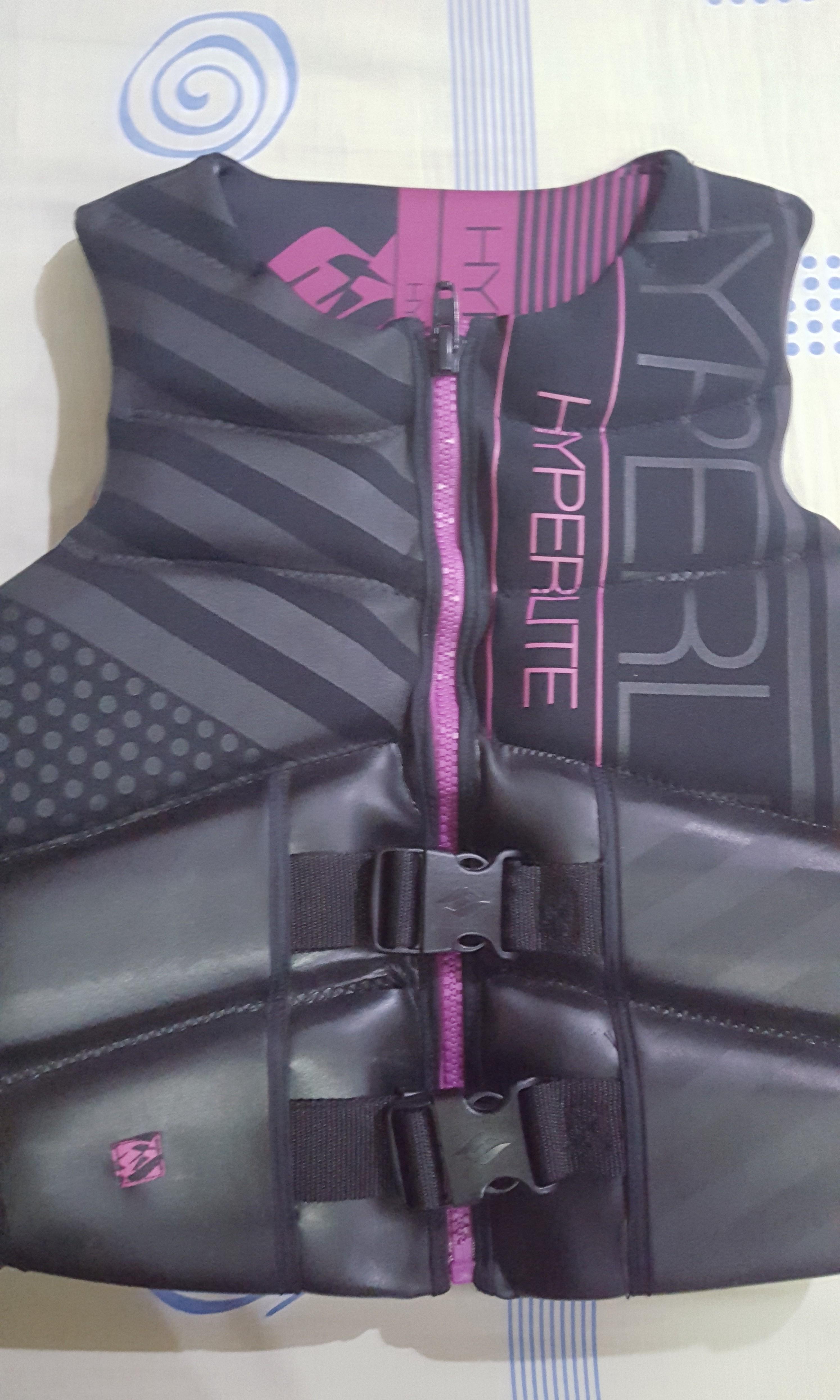 HO System CGA Women's Wakeboard Vest - Black/Pink Life Jacket Size Large