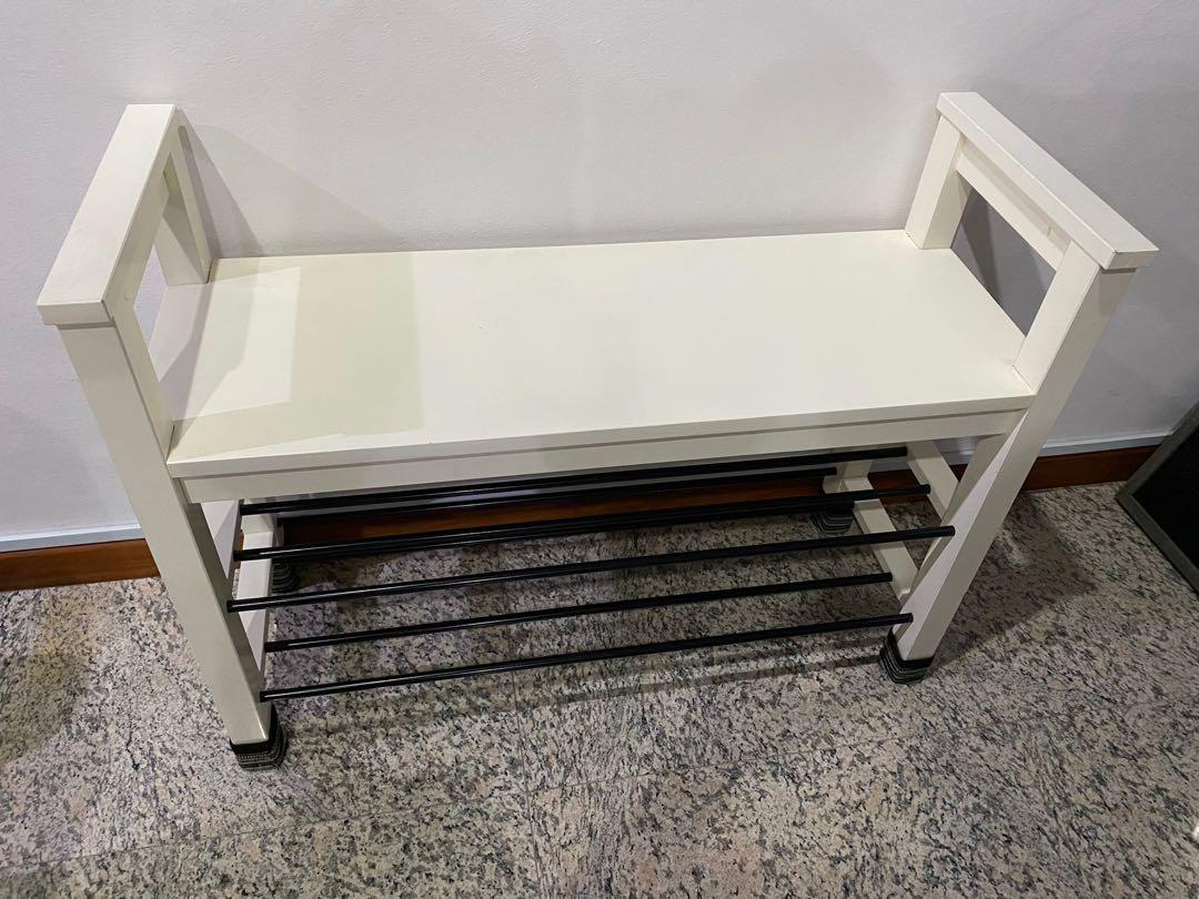 Hemnes bench with online shoe storage