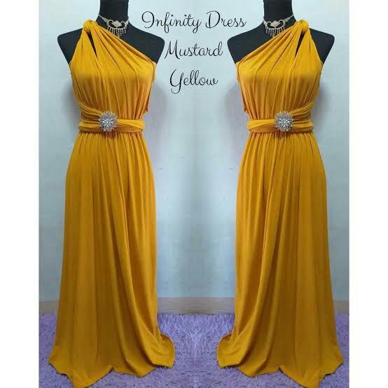 yellow gold infinity dress