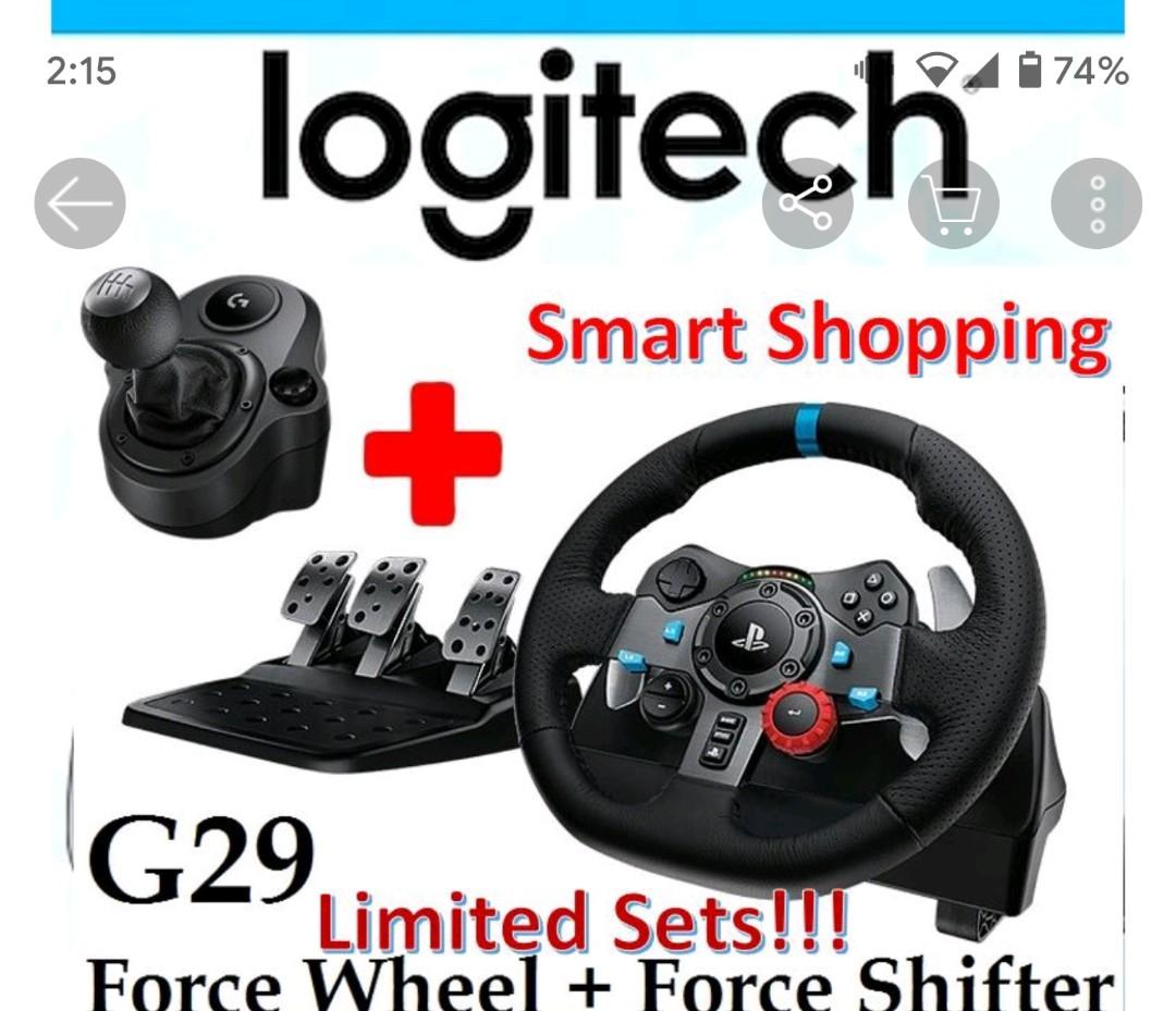 Logitech G29 Steering Wheel And Pedals Logitech G29 Driving Force