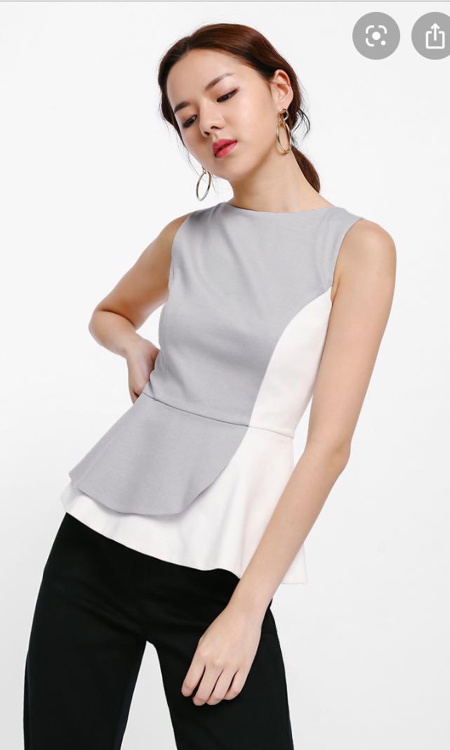 layered peplum top