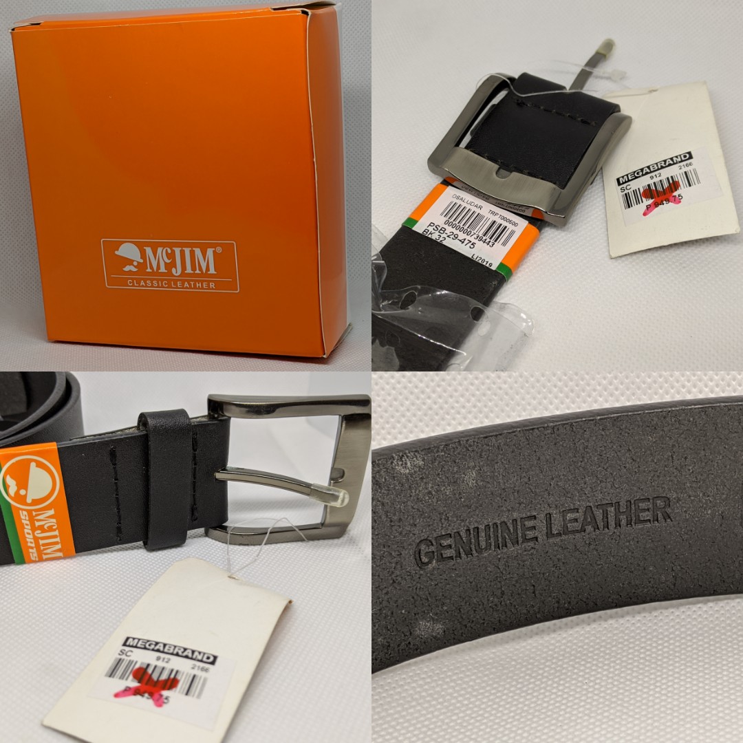 McJim authentic leather belt, Men's
