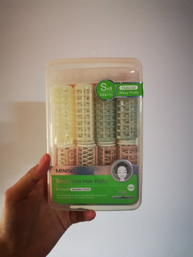 Miniso Small Hair Rollers Set with Comb, Beauty & Personal Care, Hair