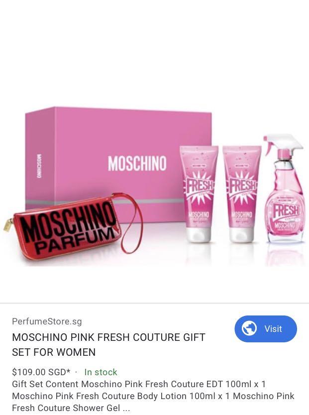 moschino fresh perfume set