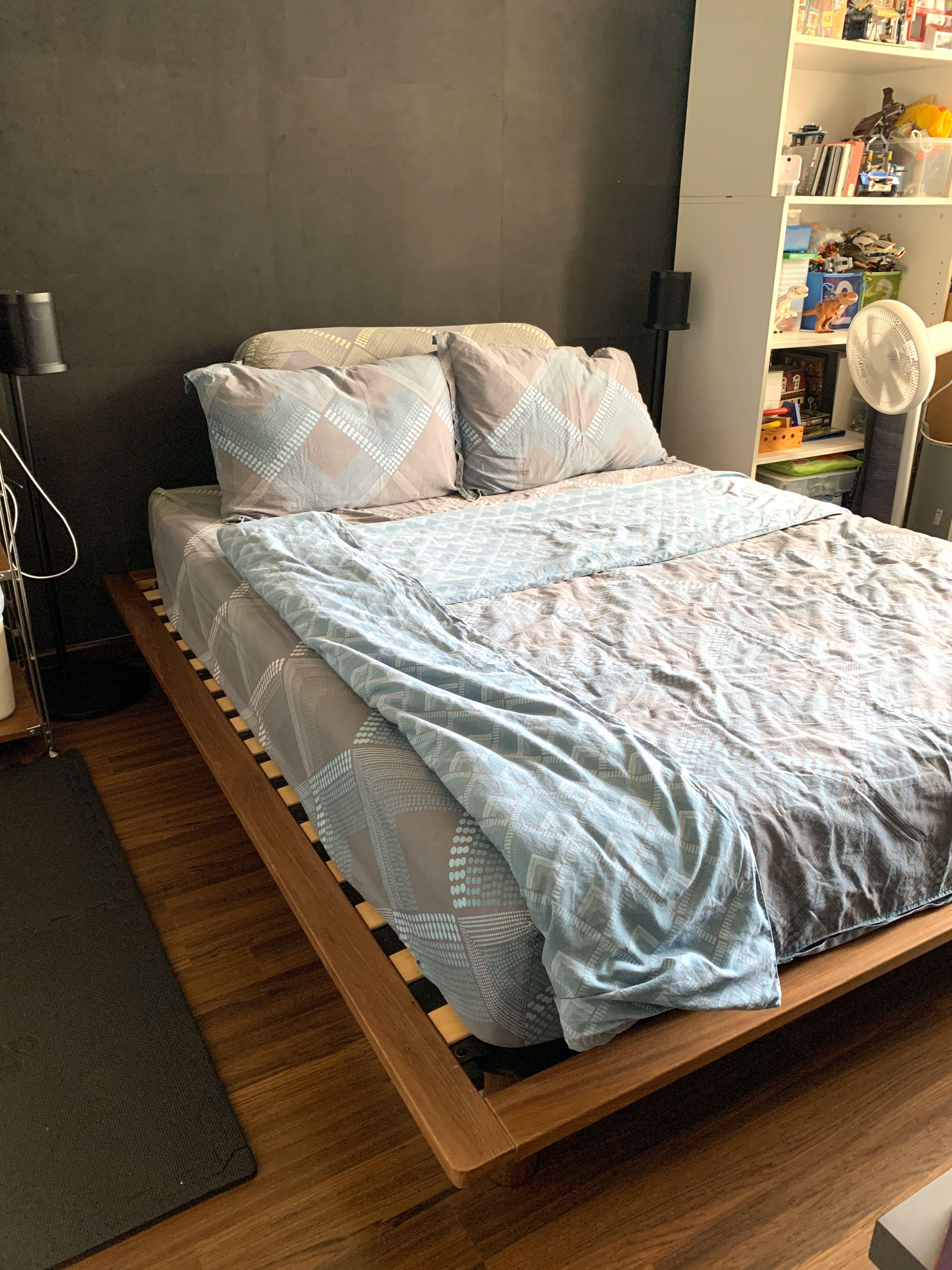 MUJI Queen Size Bed Frame, Furniture & Home Living, Furniture, Bed