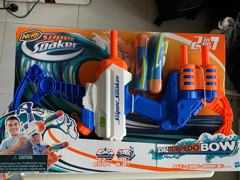 Nerf Super Soaker Torpedo Bow, Hobbies & Toys, & Games on Carousell