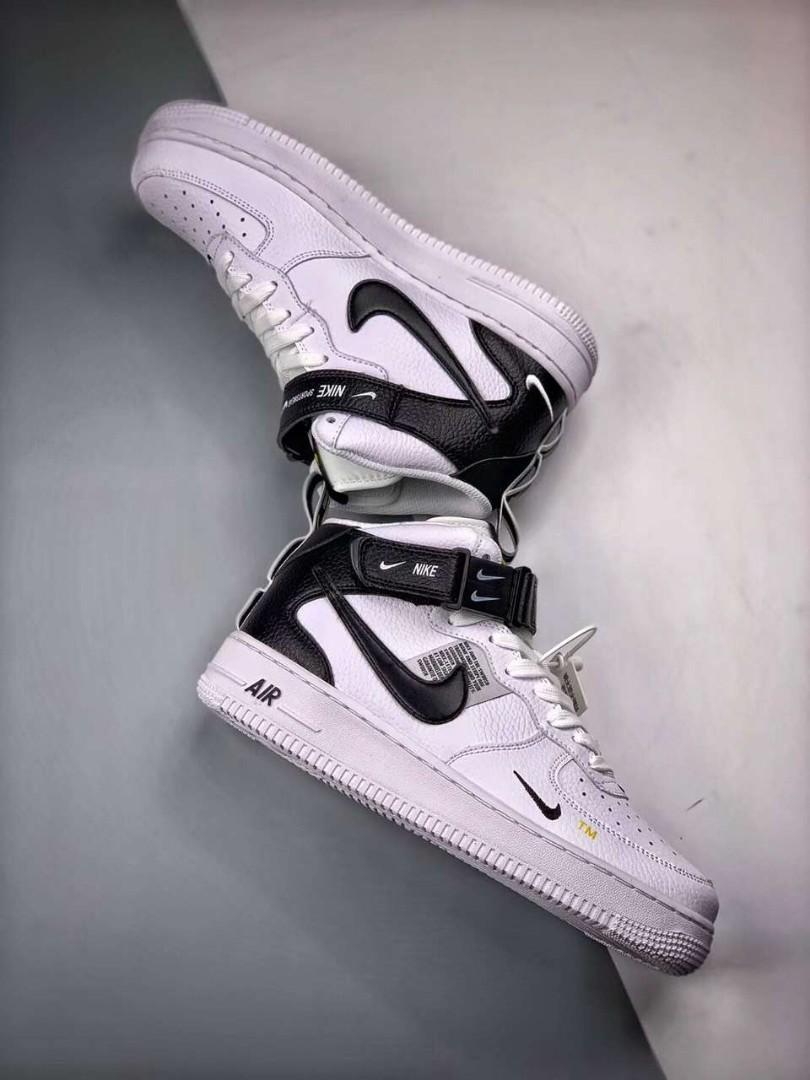 Nike Air Force 1 Mid Utility White Black 804609-103