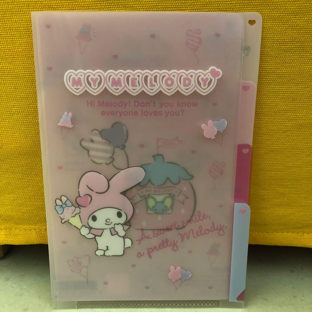 Original My Melody A6 Multi Pocket File Hobbies Toys Stationery Craft Stationery School Supplies On Carousell