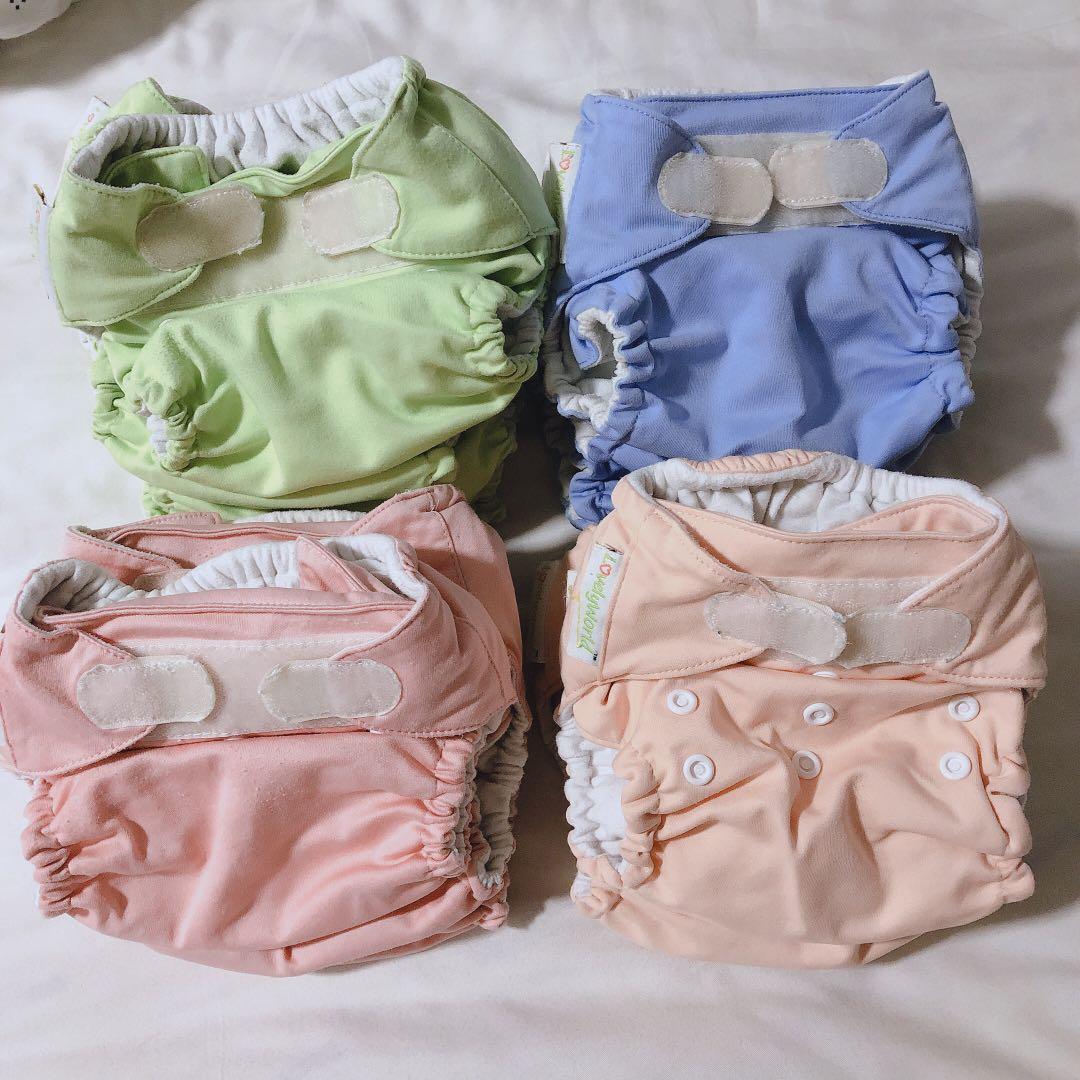 Pastel Cloth Diapers Babies Kids Bathing Changing Diapers Baby Wipes On Carousell