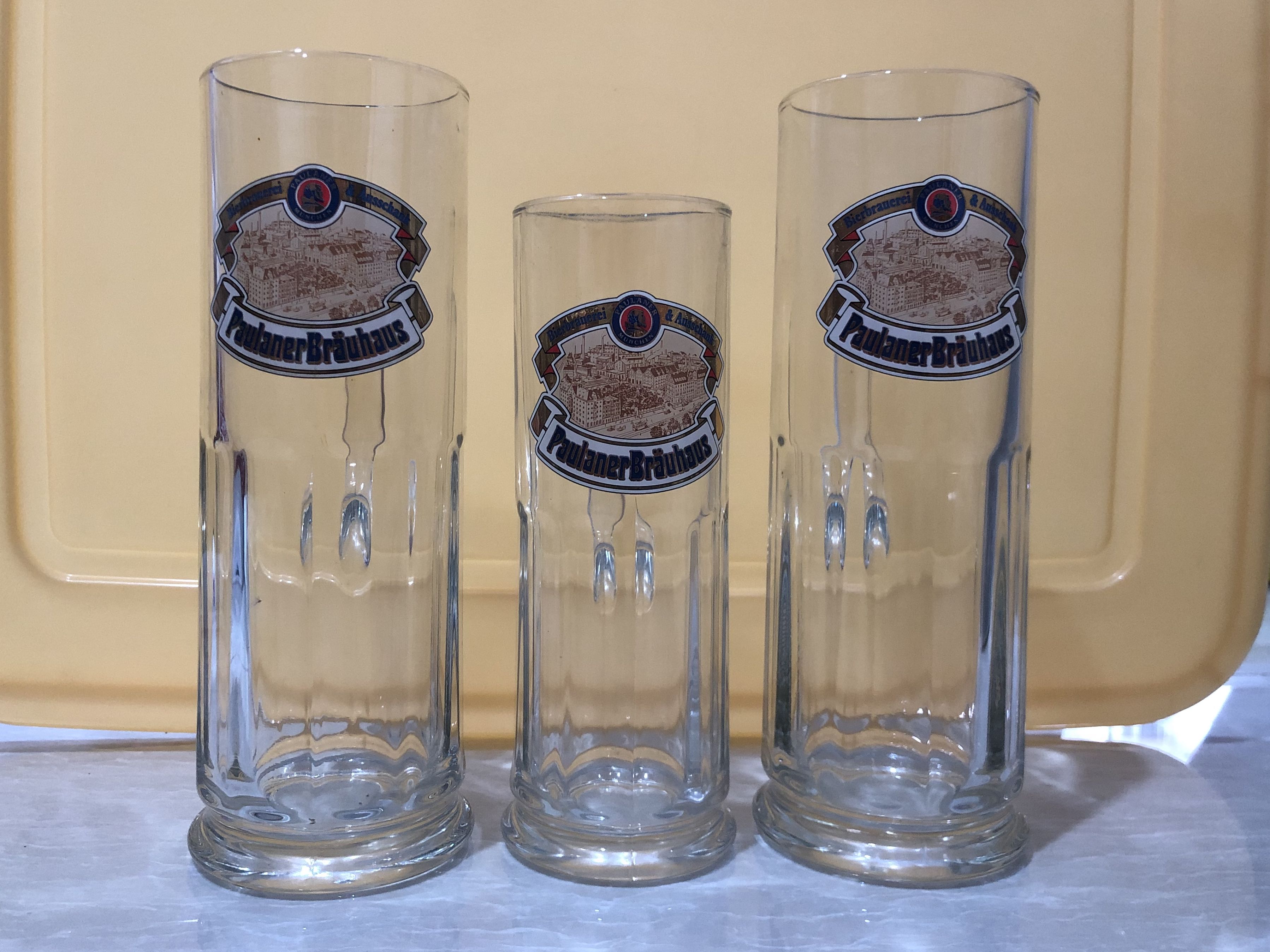 Paulaner Brauhaus beer mugs, Furniture & Home Living, Kitchenware
