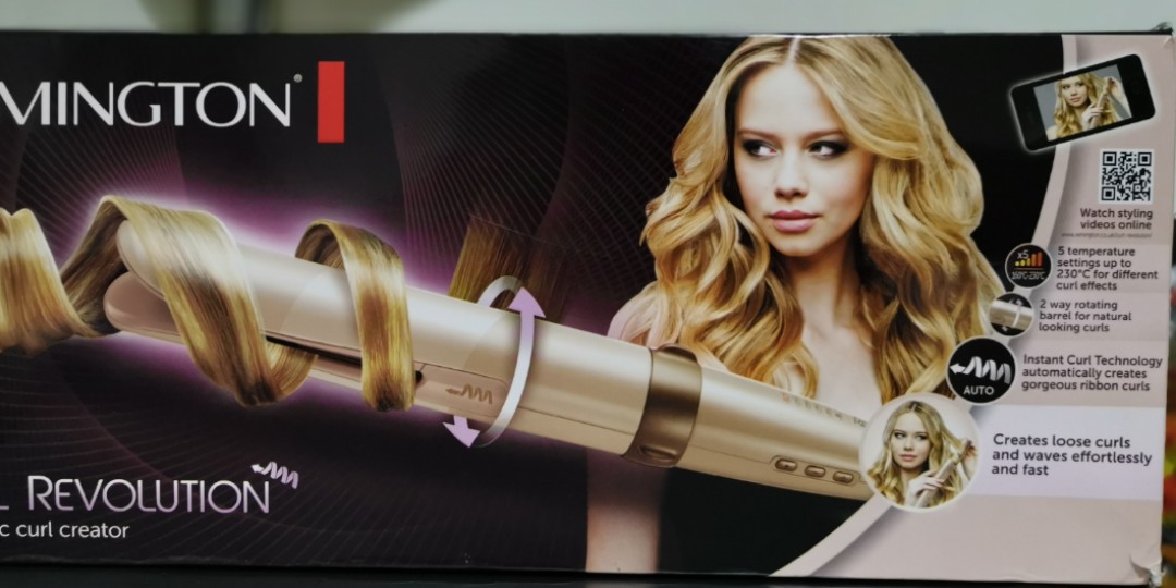 Remington Curl Revolution Automatic Hair Curler, Beauty & Personal Care,  Hair on Carousell