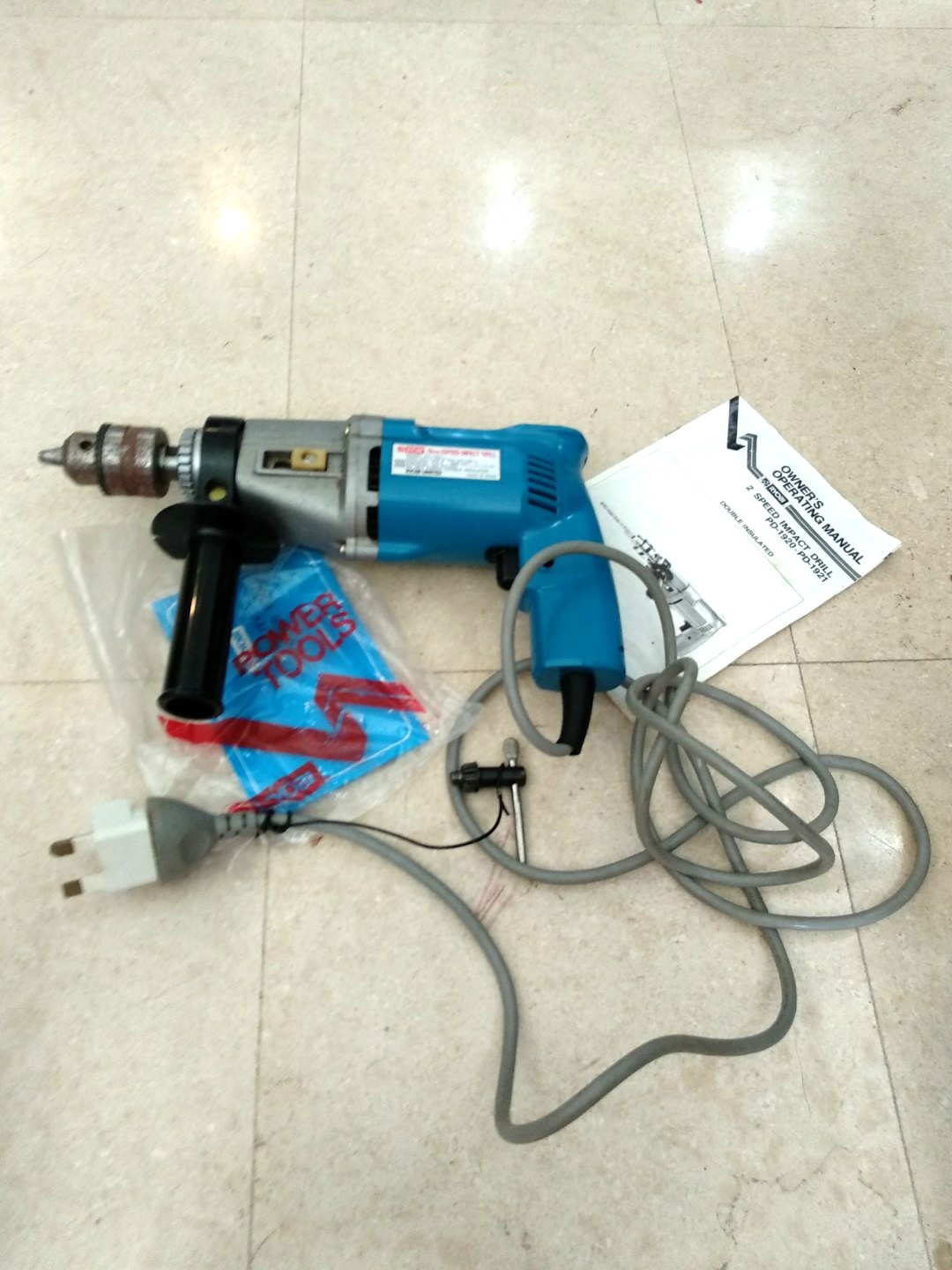 Ryobi 2 Speed Impact Drill Pd 1921 19mm Hammer Drill