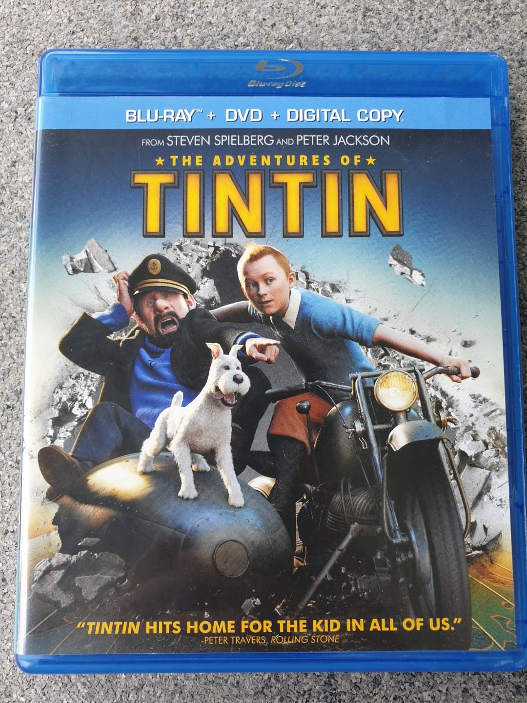 The Adventure Of Tin Tin Blu Ray Dvd Music Media Cds Dvds Other Media On Carousell