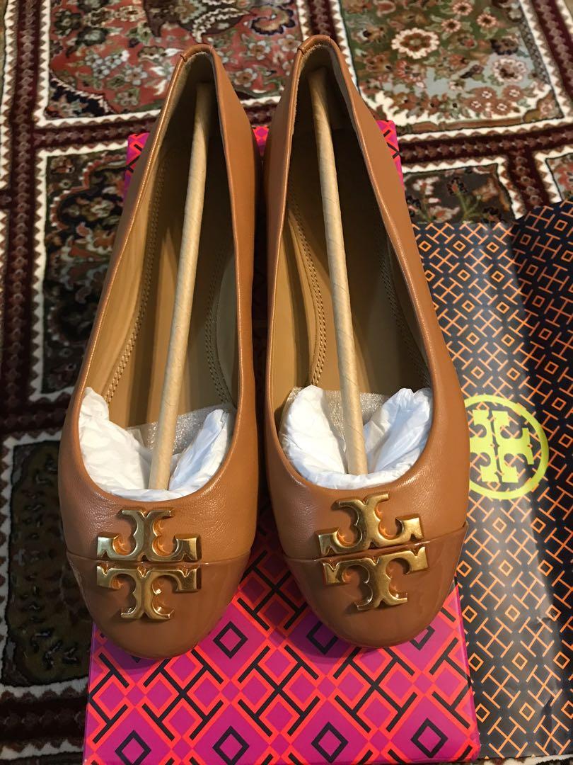patent tory burch flats