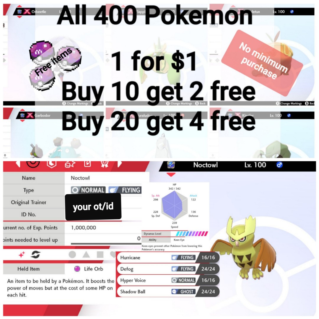 Ultra Shiny Noctowl Battle Ready Pokemon Sword And Shield Toys Games Video Gaming Video Games On Carousell Ultra Shiny Noctowl Battle Ready Pokemon Sword And Shield Toys Games Video Gaming Video Games On Carousell