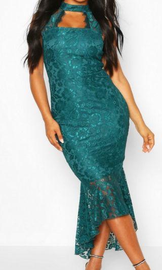 Boohoo fishtail dress size14