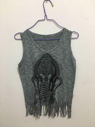 Grey tank top / summer tanktop / atasan pantai / tanktop abu abu / tanktop cantik / tanktop murah