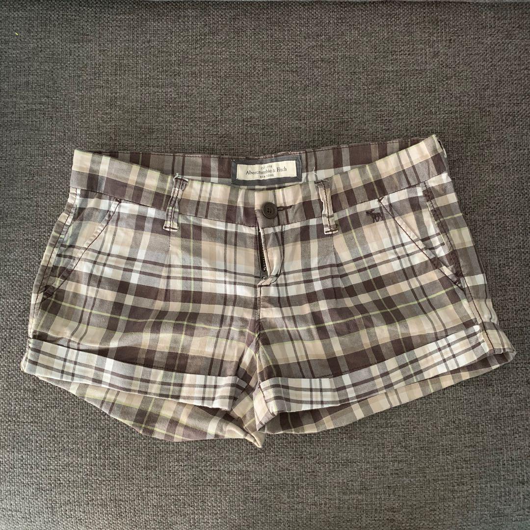 Abercrombie plaid shorts Clearance