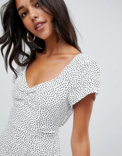 Abercrombie and Fitch sweetheart polka dot dress Women s Fashion