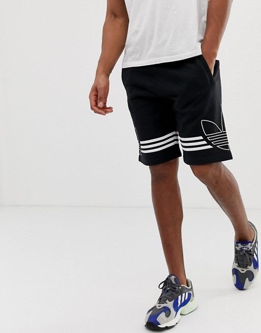 Adidas original jersey shorts outlet trefoil logo black du8135