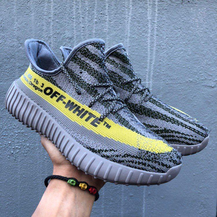 ADIDAS YEEZY 350 V2 X OFF WHITE GREY 