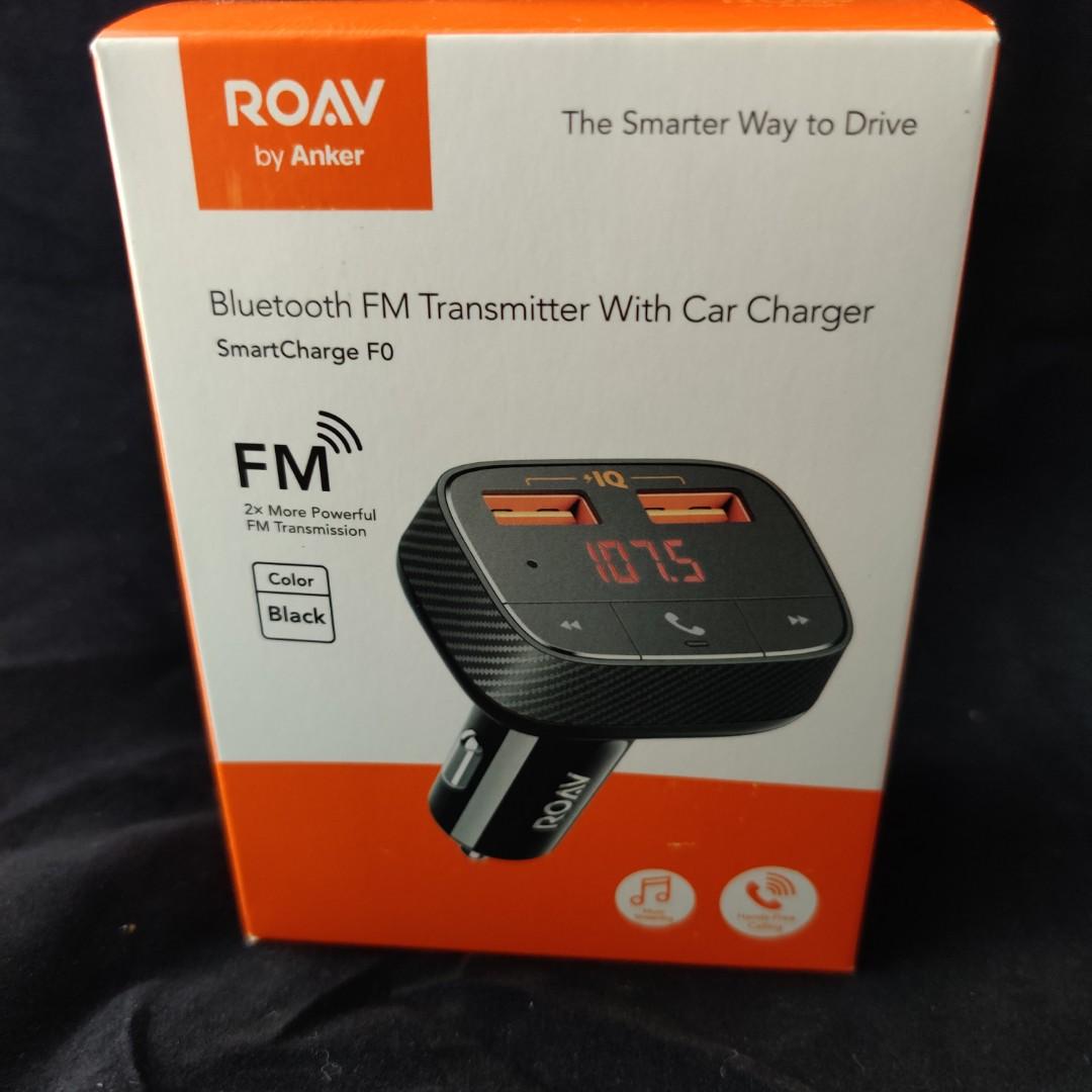 Anker Roav SmartCharge F0 Bluetooth FM Transmitter for Car, Audio