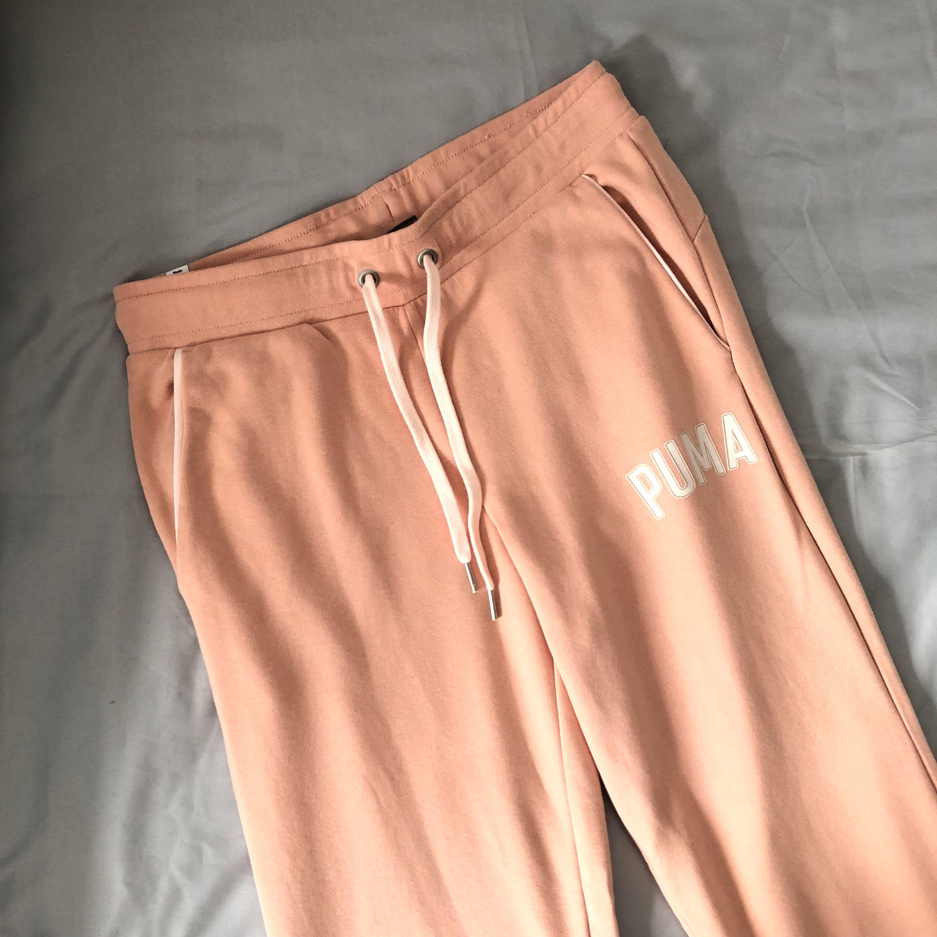 pink puma sweatpants