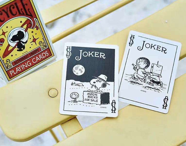Bicycle astronaut snoopy playing cards on sale