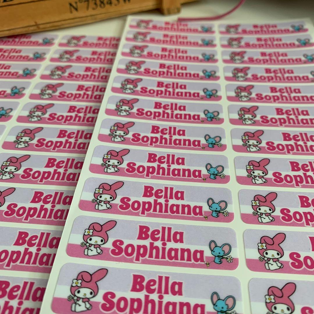 Childcare preschool nursery kindergarten name labels stickers water