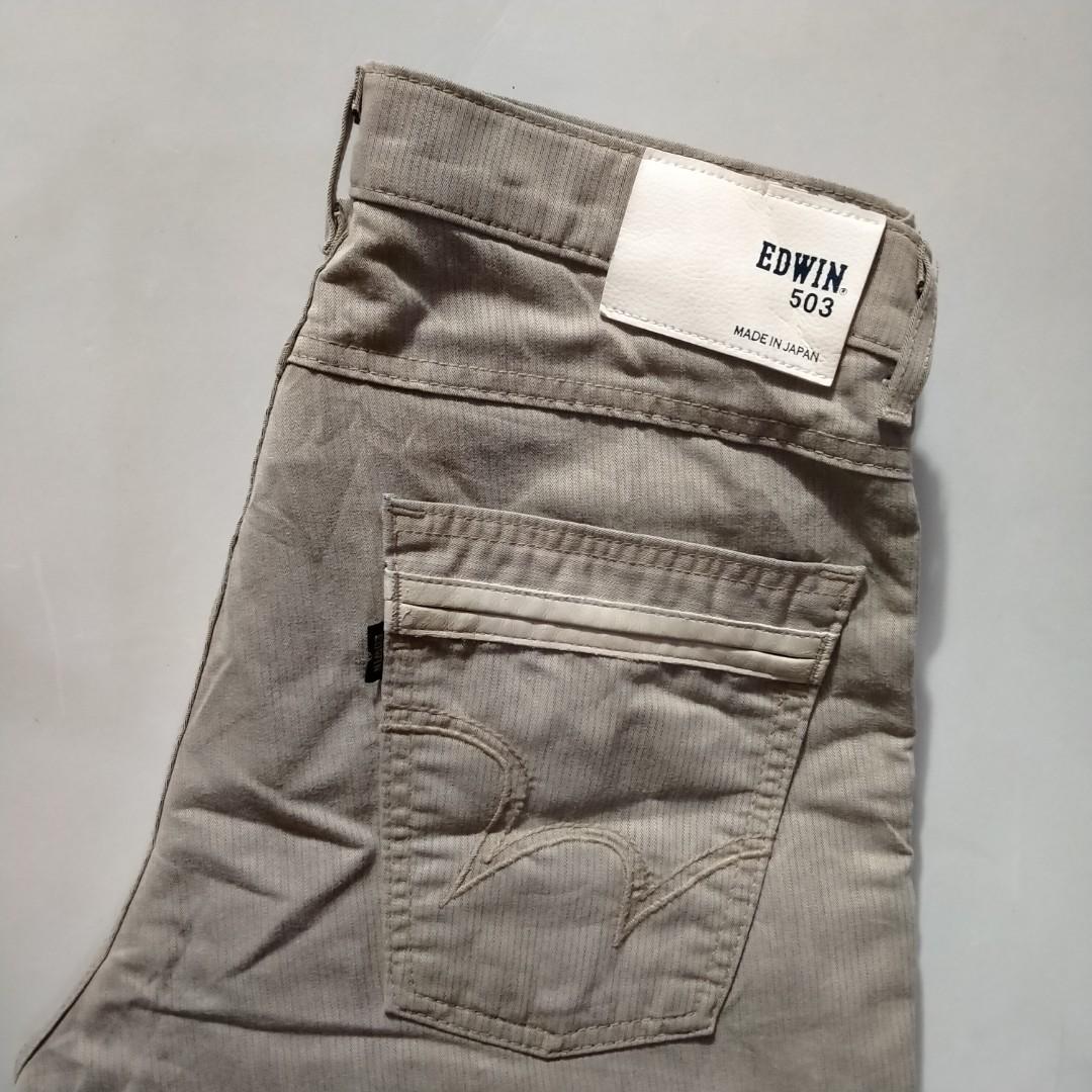 EDWIN JAPAN CHINO 32-33 FIT, Fesyen 