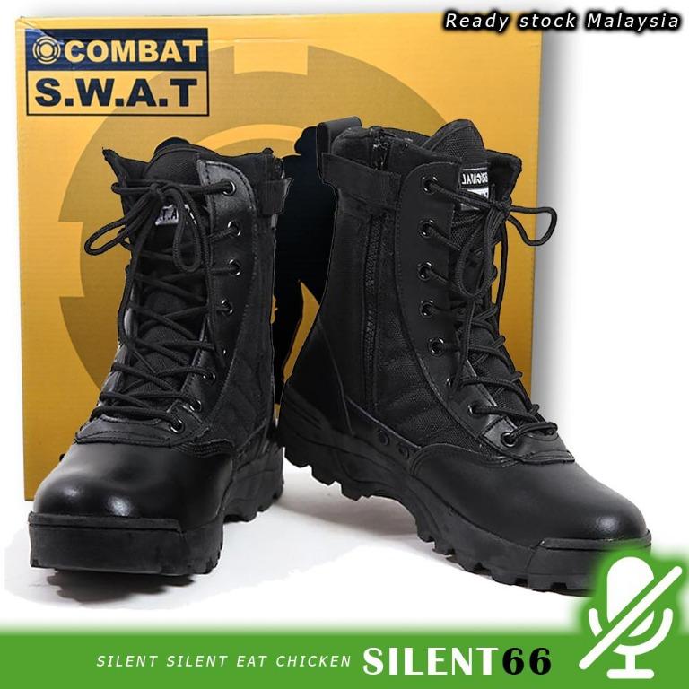 Free Shipping Original Sparta Combat SWAT Boots Tactical Outdoor Hiking Kasut Operasi Pdrm Askar Penguatkuasa