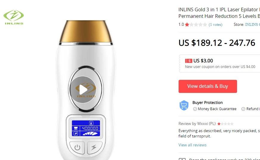 Hair Removal System Intense Pulse light, Beauty & Personal Care, Hair