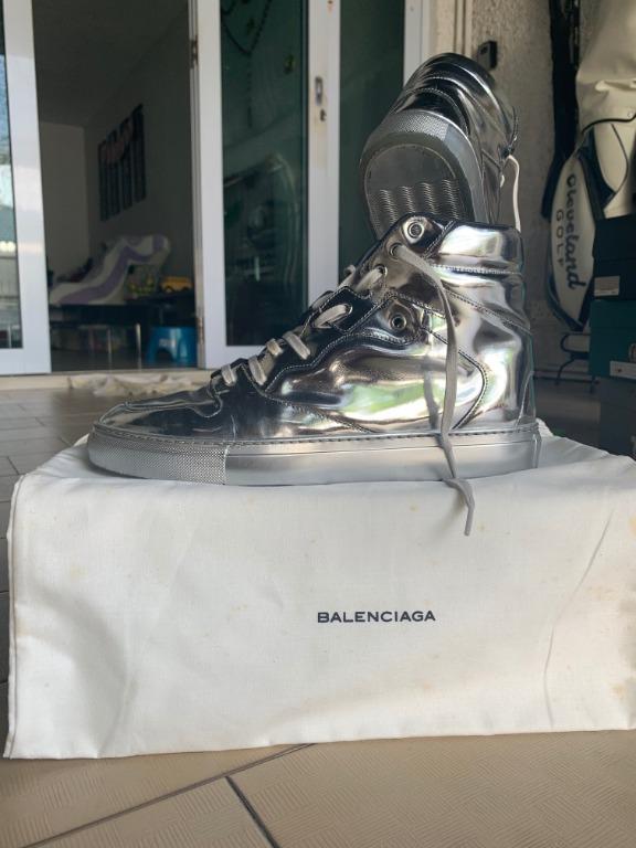 Balenciaga high hot sale top silver