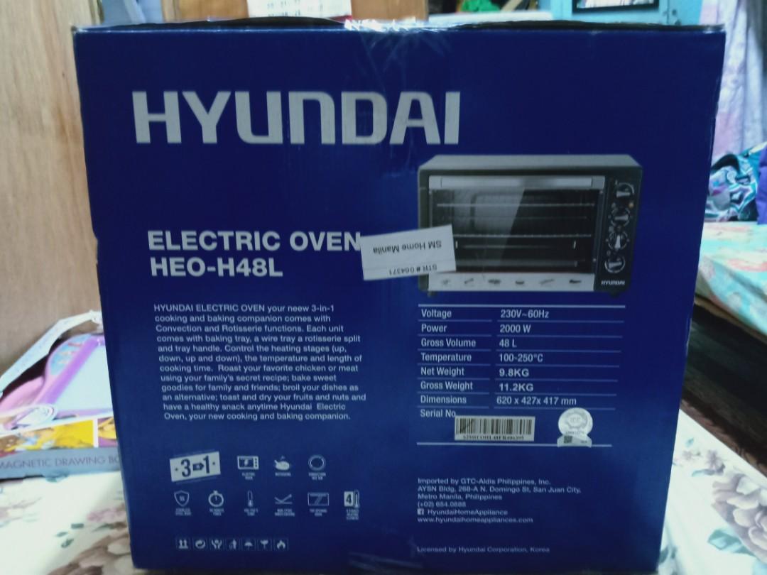 Hyundai HEOH48L Electric Oven, Furniture & Home Living, Kitchenware & Tableware, Cookware
