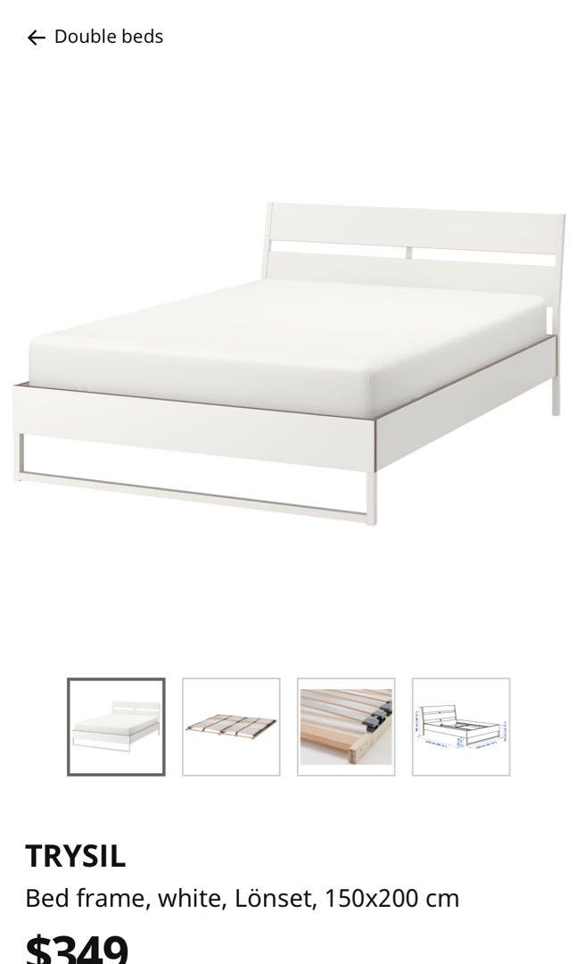 Urgent Ikea Trysil Queen Bed And Mattress Free Free Items On Carousell