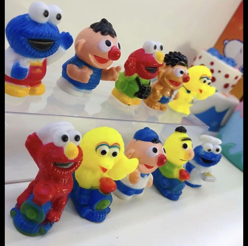 Instock One Set Only Sesame Street Elmo Cake Topper 10pcs Set