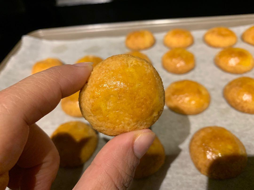 Keto Salted Egg Yolk cookies, Food & Drinks, Homemade Bakes on Carousell