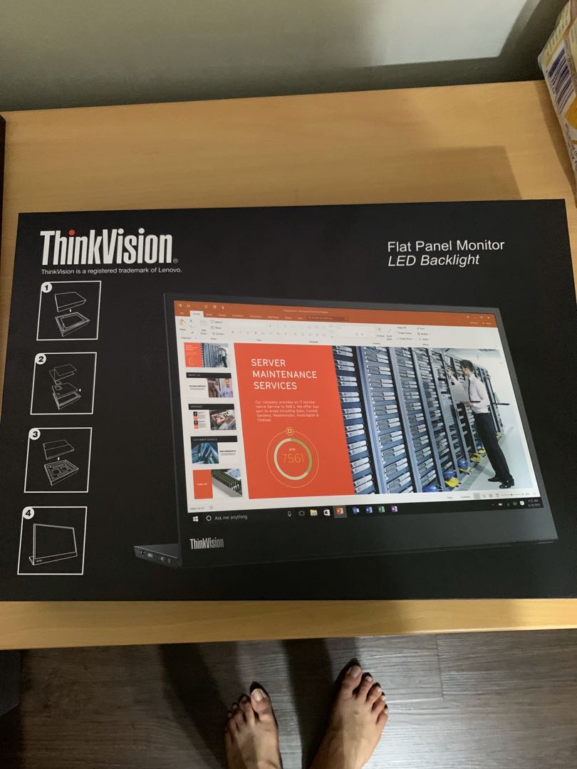 Lenovo Thinkvision M14 USB C Portable Monitor, Electronics, Computer