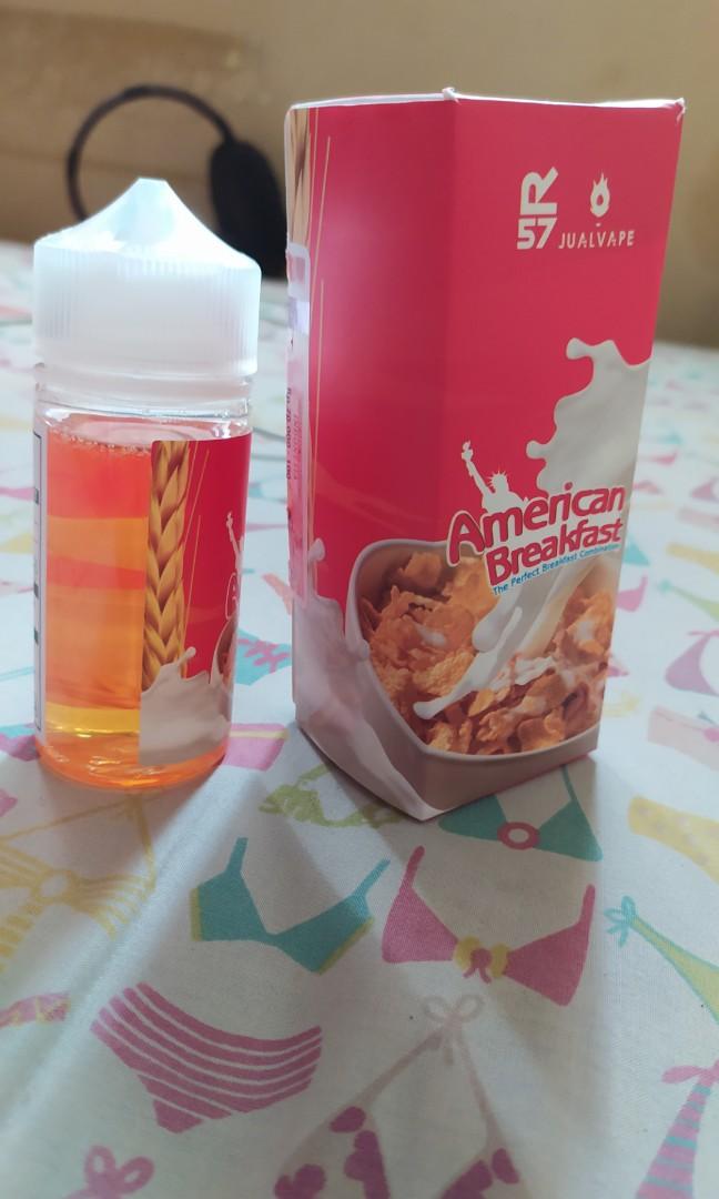 Liquid American Breakfast 3mg 100ml Saingan Oat Drips Elektronik Lainnya Di Carousell