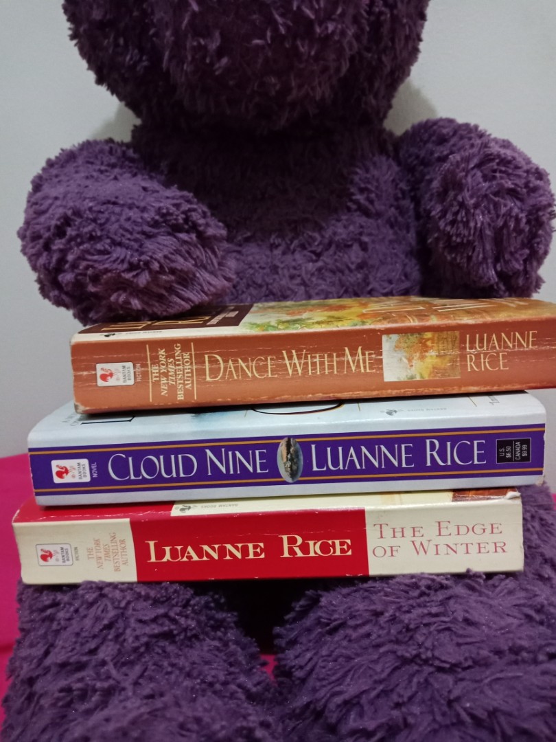 Luanne Rice (Category: Storybooks) located in Mandaluyong City. Submitted by zeus2021 (Listing ID 270634185, Image 2). Description: 💞The Edge of Winter 💟Cloud Nine 💞Dance with Me 👌150 each book 👌400 for three books 👌👌Shipping fee not included will vary on the location and choice of courier👌👌 👉Open for Meet up at👈 💟SM Light Boni Mandaluyong City 💟Robinson Forum Mandaluyong City 💖Boni MRT Station 💖Ayala MRT Station 💖Buendia MRT Stat